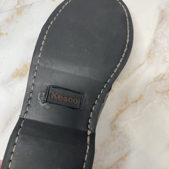 Kesco Navy Blue Lace-up Saddle Oxford Shoes Uniform School Womens Size 5 1/2 - Picture 6 of 16